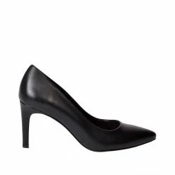 MADE 94 SHOES Rosa Black Nappa Leather Pumps