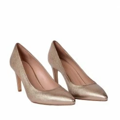 MADE 94 Rosa Bronze Leather Pumps SHOES