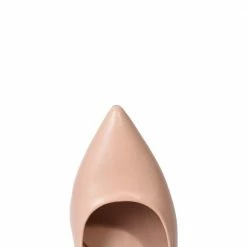 MADE 94 SHOES Rosa Nude Leather Pumps