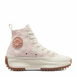 CONVERSE Run Star Hike Hi Crafted Jacquard In Egret Pink