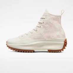 CONVERSE Run Star Hike Hi Crafted Jacquard In Egret Pink