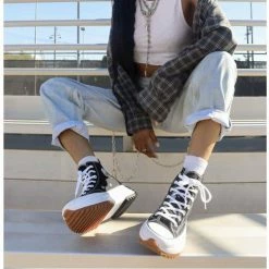 CONVERSE Run Star Hike Hi Sneakers In Black