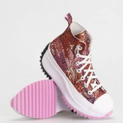 CONVERSE NEW IN Run Star Hike Hi Sneakers Tropical Print
