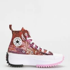 CONVERSE NEW IN Run Star Hike Hi Sneakers Tropical Print
