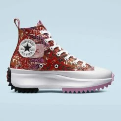 CONVERSE NEW IN Run Star Hike Hi Sneakers Tropical Print