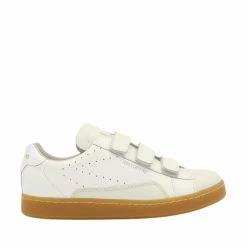 0-105 ZEROCENTCINQ S-Scratch White Polish Chunky Sneakers