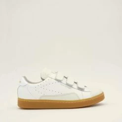 0-105 ZEROCENTCINQ S-Scratch White Polish Chunky Sneakers