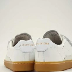 0-105 ZEROCENTCINQ S-Scratch White Polish Chunky Sneakers