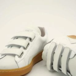 0-105 ZEROCENTCINQ S-Scratch White Polish Chunky Sneakers