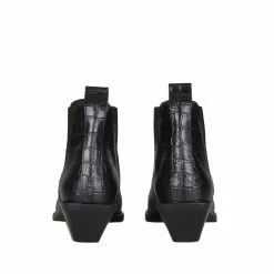 NUDE OF SCANDINAVIA Sally Cocco Baby Nero Mid Ankle Boots