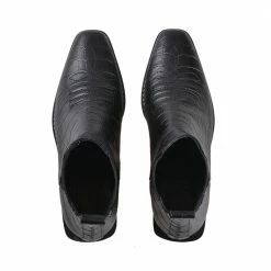 NUDE OF SCANDINAVIA Sally Cocco Baby Nero Mid Ankle Boots