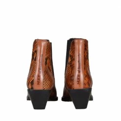 NUDE OF SCANDINAVIA SHOES Sally Snake Lux Mid Ankle Boots