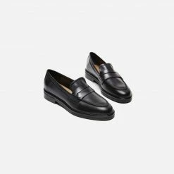 FLATTERED Sara Black Leather Loafers NEW IN
