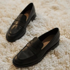 FLATTERED Sara Black Leather Loafers NEW IN