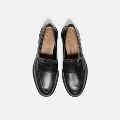 FLATTERED Sara Black Leather Loafers NEW IN