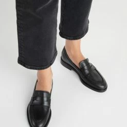 FLATTERED Sara Black Leather Loafers NEW IN