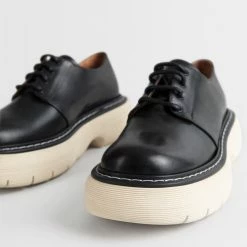 ATP ATELIER Sarezzo Black Chunky Loafers