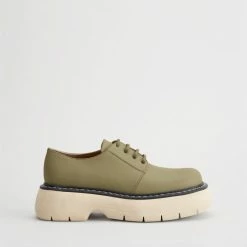 ATP ATELIER Sarezzo Sage Green Chunky Loafers