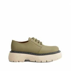 ATP ATELIER Sarezzo Sage Green Chunky Loafers