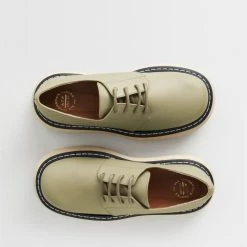 ATP ATELIER Sarezzo Sage Green Chunky Loafers
