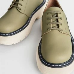 ATP ATELIER Sarezzo Sage Green Chunky Loafers