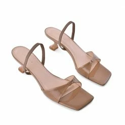 AKAADA Sayuri Nude Patent Leather Sandals 8 AKAADA Sayuri Nude Patent Leather Sandals