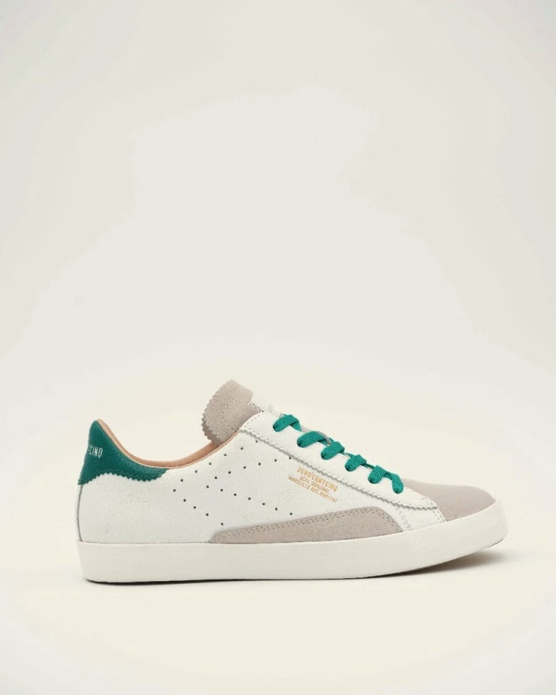 0-105 ZEROCENTCINQ Sc01 White Green Chunky Sneakers SHOES 6 0-105 ZEROCENTCINQ Sc01 White Green Chunky Sneakers SHOES