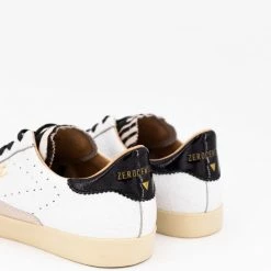 0-105 ZEROCENTCINQ SHOES Sc01 White Zebra Chunky Sneakers