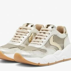 VOILE BLANCHE Sheel Mesh Platinum Chunky Sneakers