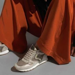 VOILE BLANCHE Sheel Mesh Platinum Chunky Sneakers