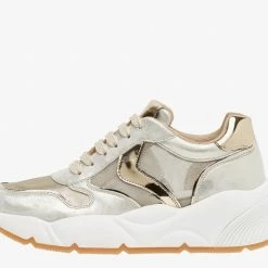 VOILE BLANCHE Sheel Mesh Platinum Chunky Sneakers