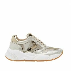 VOILE BLANCHE Sheel Mesh Platinum Chunky Sneakers