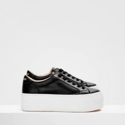 NO NAME Spice Sneaker Lambskin Black