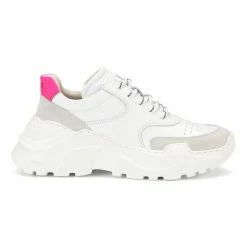 LÄST Sprint Leather White Chunky Sneakers SHOES