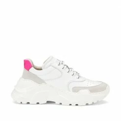 LÄST Sprint Leather White Chunky Sneakers SHOES