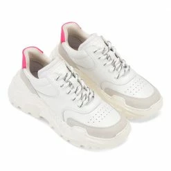 LÄST Sprint Leather White Chunky Sneakers SHOES
