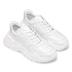 LÄST Sprint Leather White II Chunky Sneakers