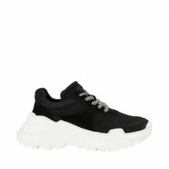 LÄST Sprint Mesh Black Chunky Sneakers