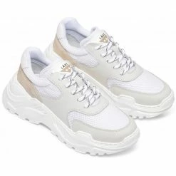 LÄST SHOES Sprint Mesh White III Chunky Sneakers