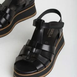 BUKELA Stella Black Gladiator Chunky Sandlas