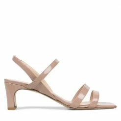 APAIR String Patent Beige Heeled Sandals