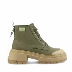 NO NAME Strong Boots Canvas Recycled In Olive