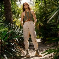 NO NAME Strong Boots Canvas Recycled In Olive