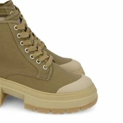 NO NAME Strong Boots Canvas Recycled In Tabac