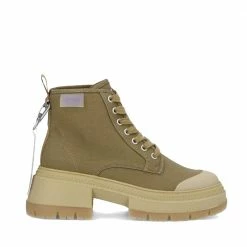 NO NAME Strong Boots Canvas Recycled In Tabac