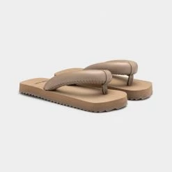 YUME YUME Suki Dark Beige Flip Flops SHOES