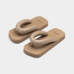YUME YUME Suki Dark Beige Flip Flops SHOES 9 YUME YUME Suki Dark Beige Flip Flops SHOES