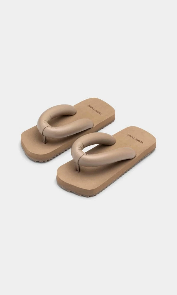 YUME YUME Suki Dark Beige Flip Flops SHOES 5 YUME YUME Suki Dark Beige Flip Flops SHOES