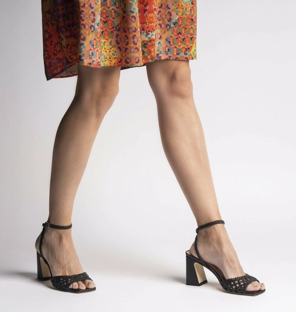 AKAADA Tama Black Woven Leather Sandals SHOES 4 AKAADA Tama Black Woven Leather Sandals SHOES