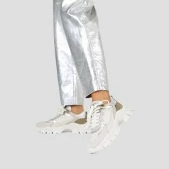 BRONX SHOES Tayke Over Clay Off White Chunky Sneakers